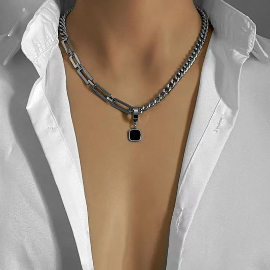 Urban Edge Square Necklace