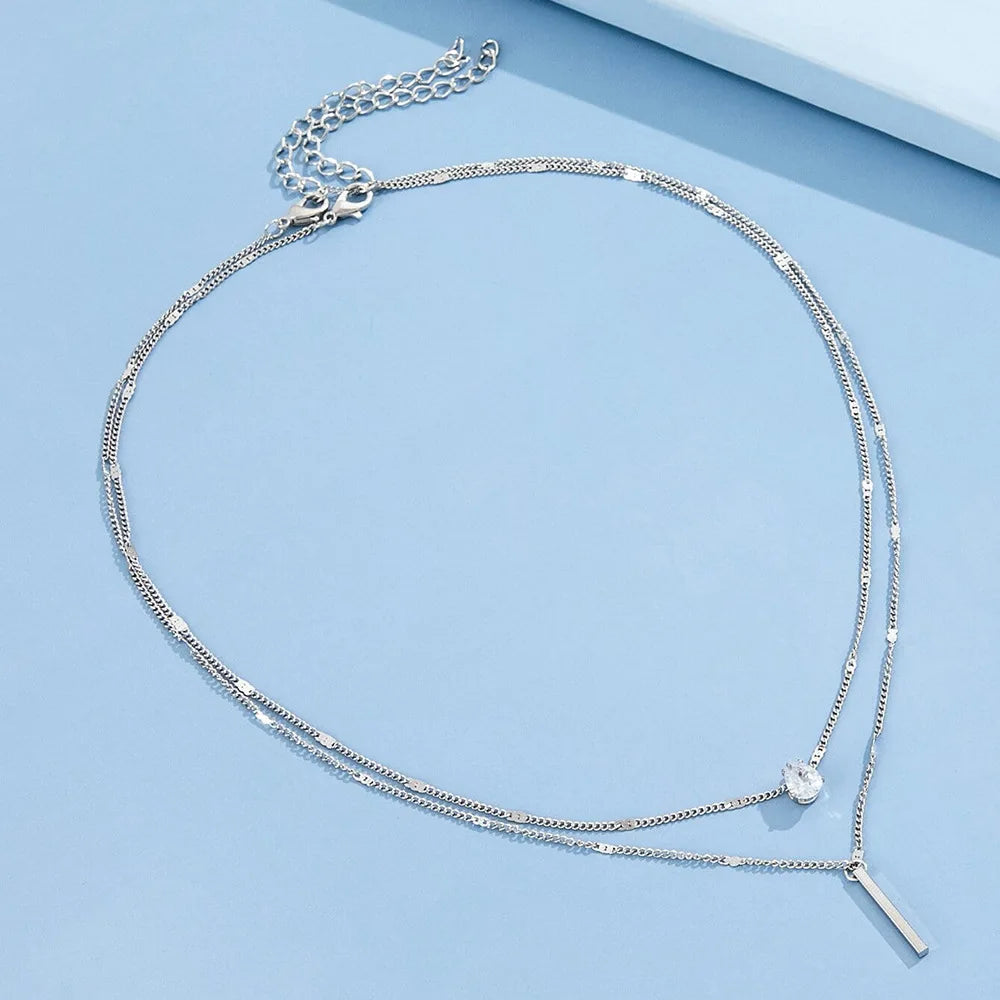 Luxe Layered Zircon Choker