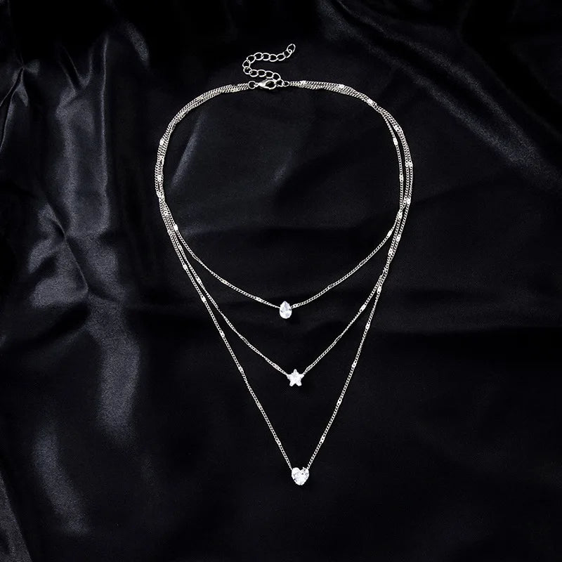 Luxe Layered Zircon Choker